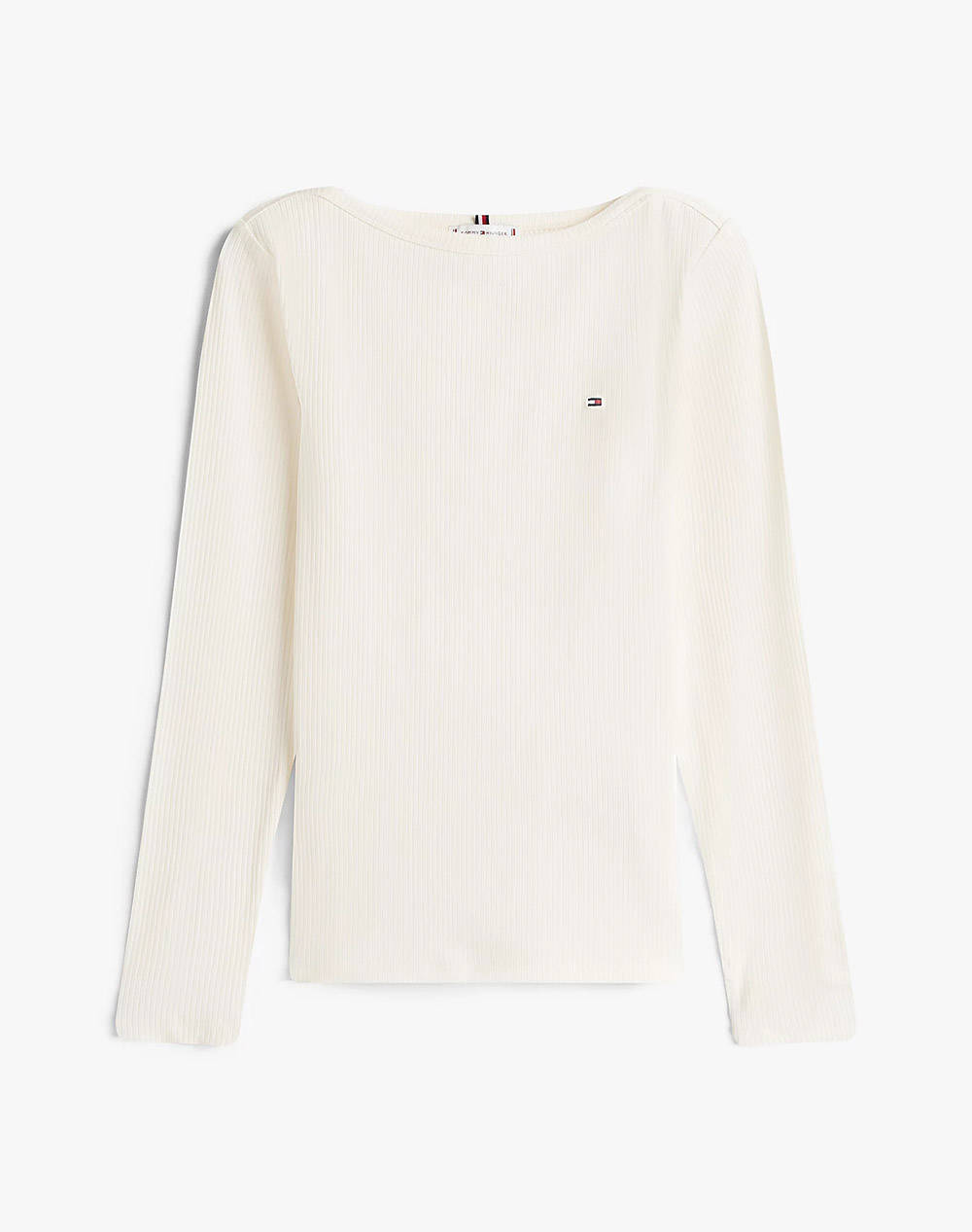 TOMMY HILFIGER SLIM 5X2 RIB BOAT-NK LS