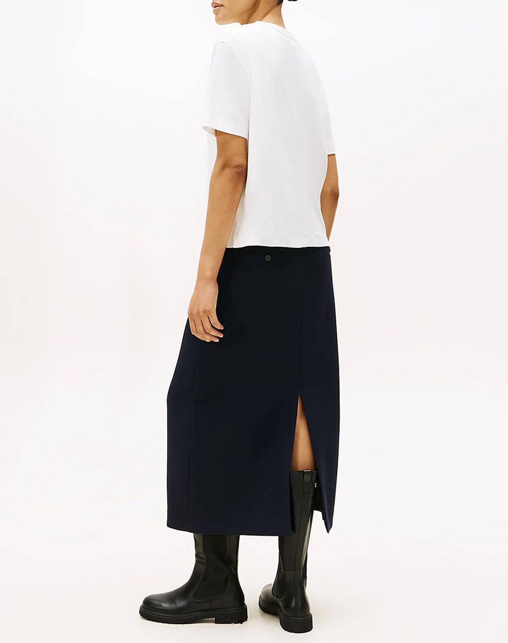 TOMMY HILFIGER MODERN INTERLOCK BOXY SS TEE