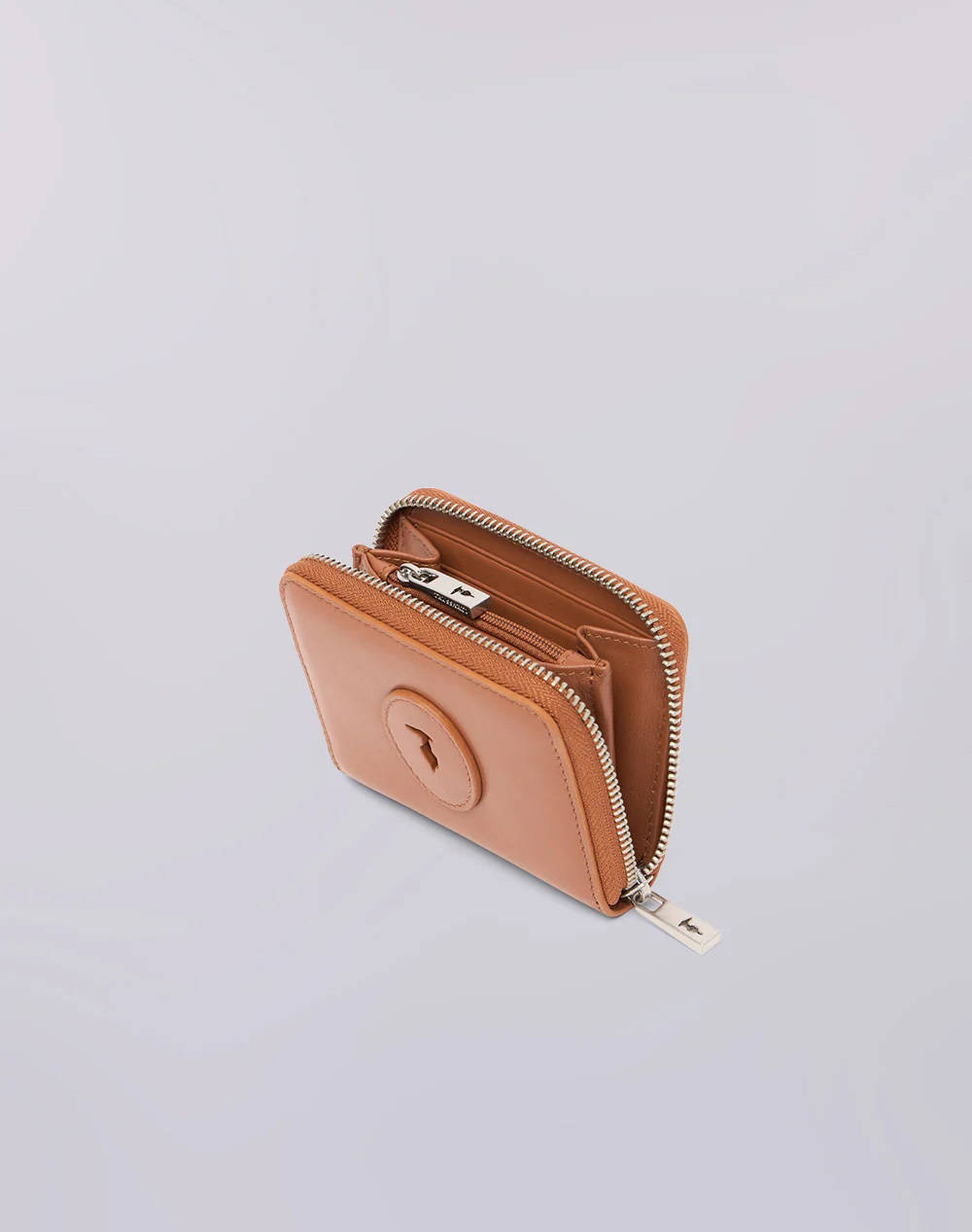 TRUSSARDI SOCIETY ZIP AROUND WALLET MD - CALF LEATHER (Dimensiuni: 11 x 9cm.)