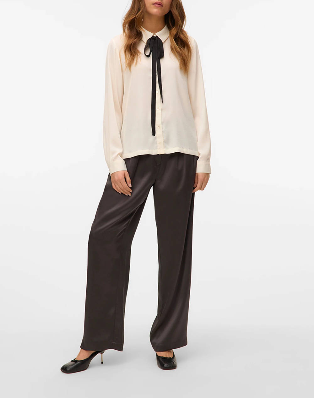 VERO MODA VMGRETCHEN LS SHIRT WVN BTQ GA