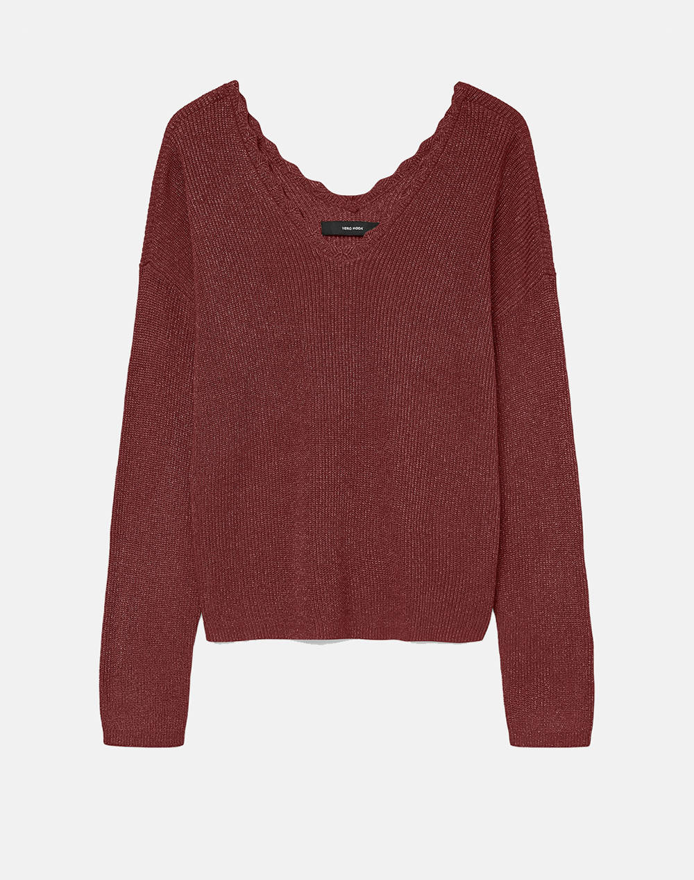 VERO MODA VMNEWLEX SHINE DOUBLE LS V-NECK PULL.