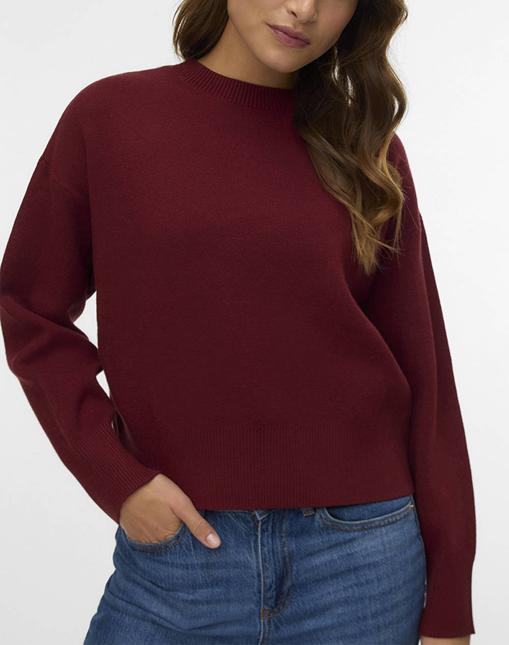 VERO MODA VMGOLD ART LS O-NECK PULLOVER