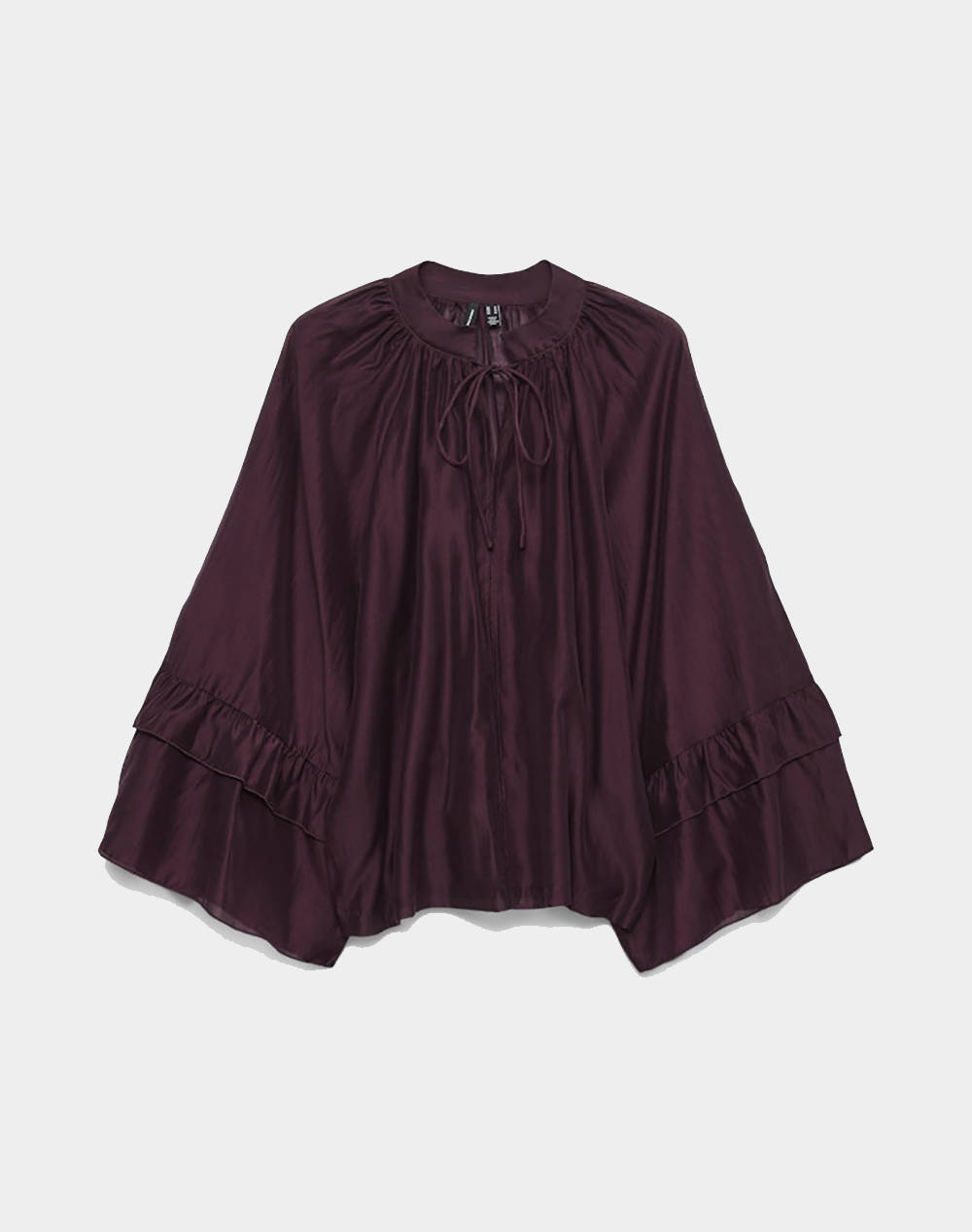 VERO MODA VMJENNA 7/8 FRILL TOP WVN GA