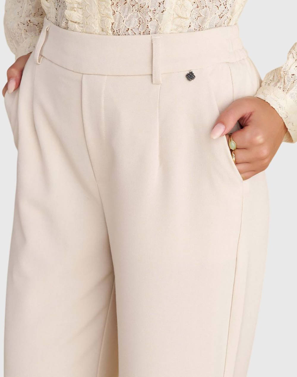 ATTRATTIVO PANTALONI 62POLIEST33VISC5EL.POL