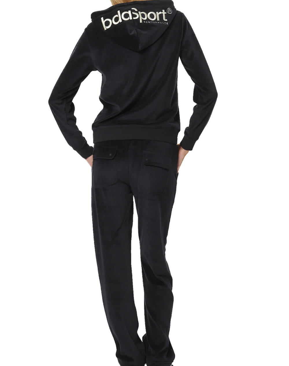 BODY ACTION WOMENS BASIC VELOUR PANTS
