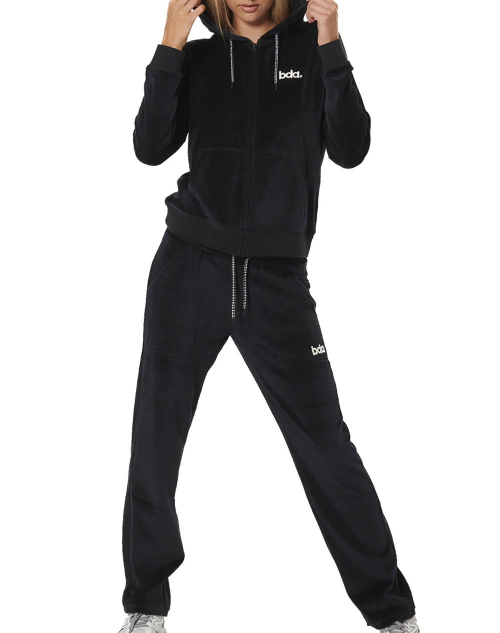 BODY ACTION WOMENS BASIC VELOUR PANTS