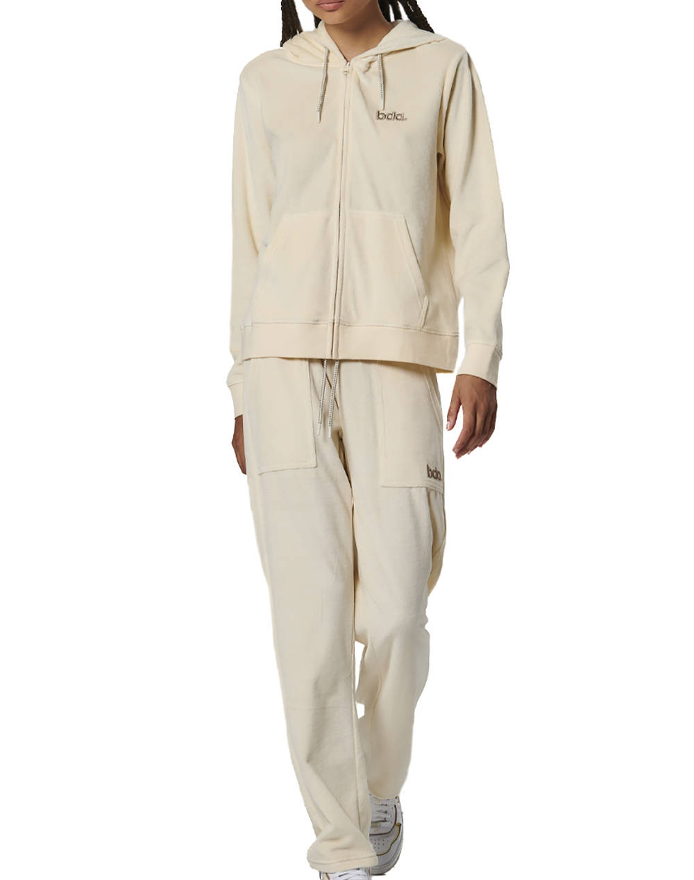 BODY ACTION WOMENS BASIC VELOUR PANTS