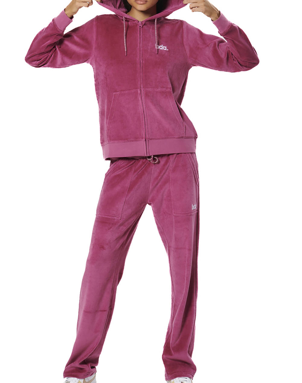 BODY ACTION WOMENS BASIC VELOUR PANTS