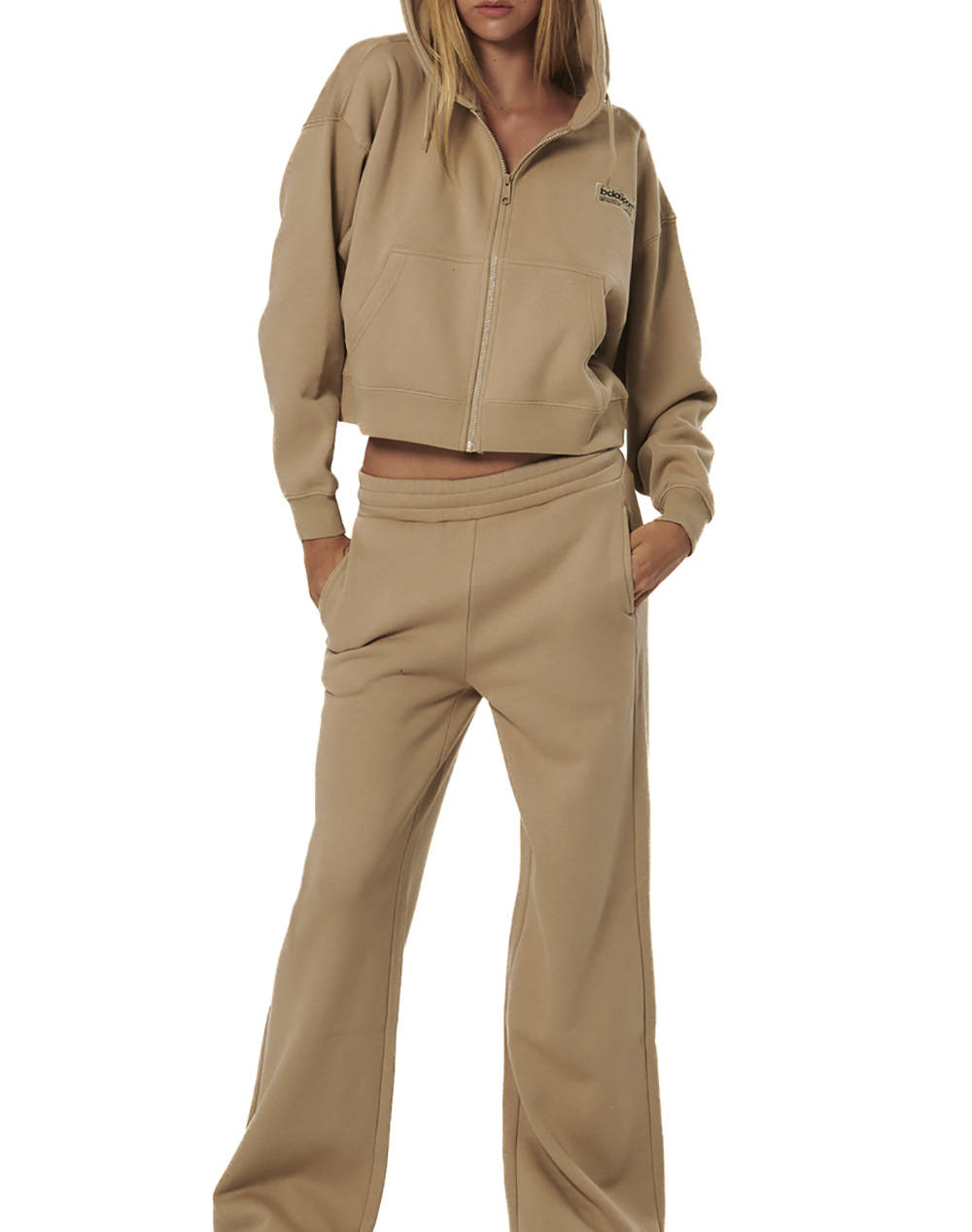 BODY ACTION WOMENS WIDE-LEG SWEATPANTS
