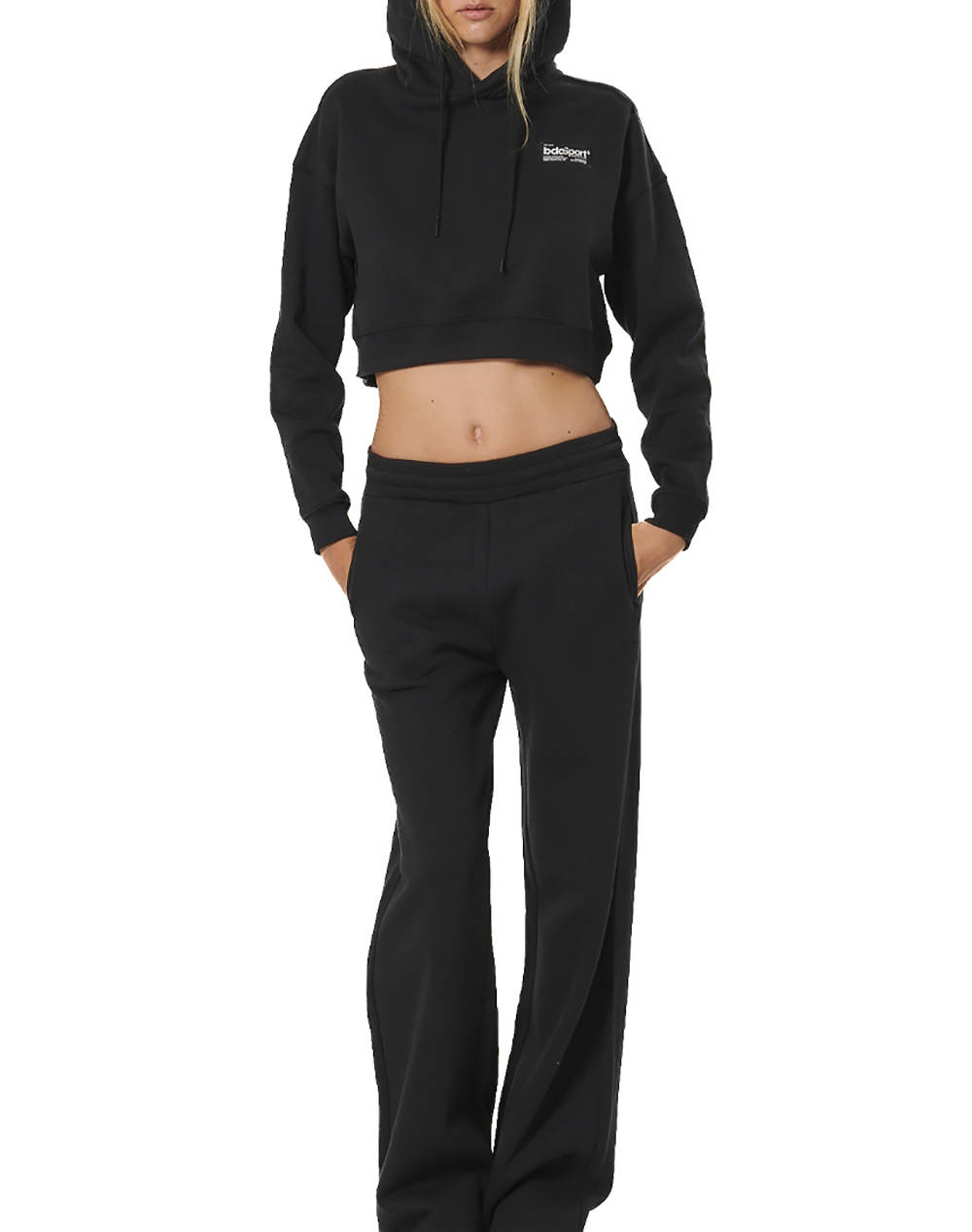 BODY ACTION WOMENS WIDE-LEG SWEATPANTS