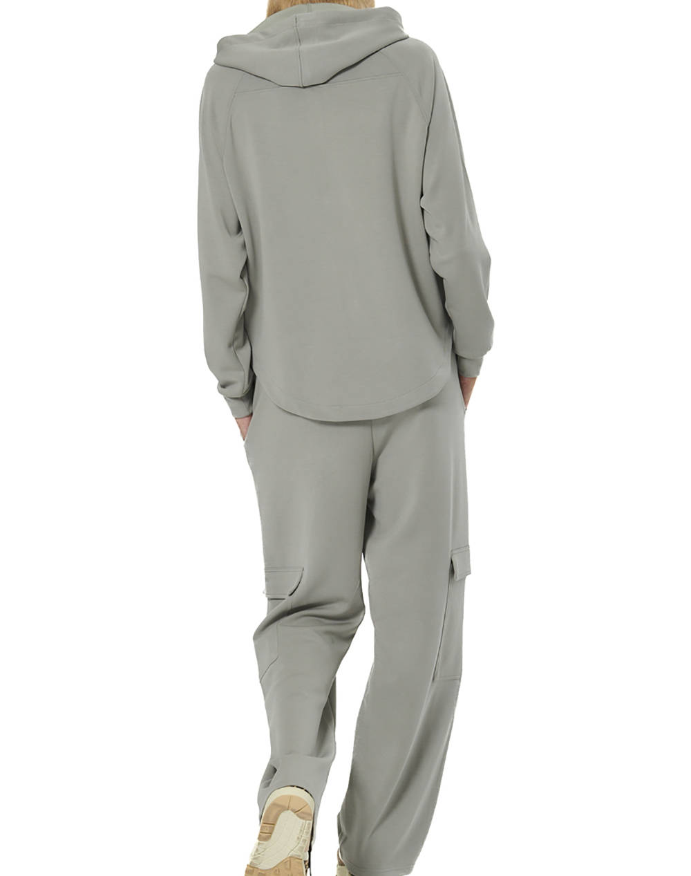 BODY ACTION WOMENS WIDE-LEG CARGO TROUSERS