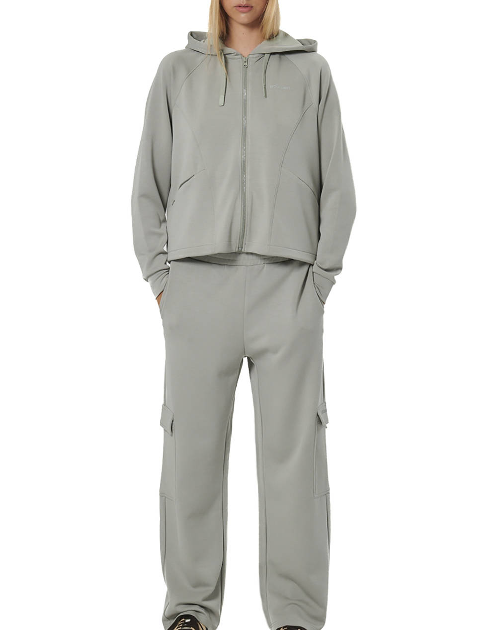 BODY ACTION WOMENS WIDE-LEG CARGO TROUSERS