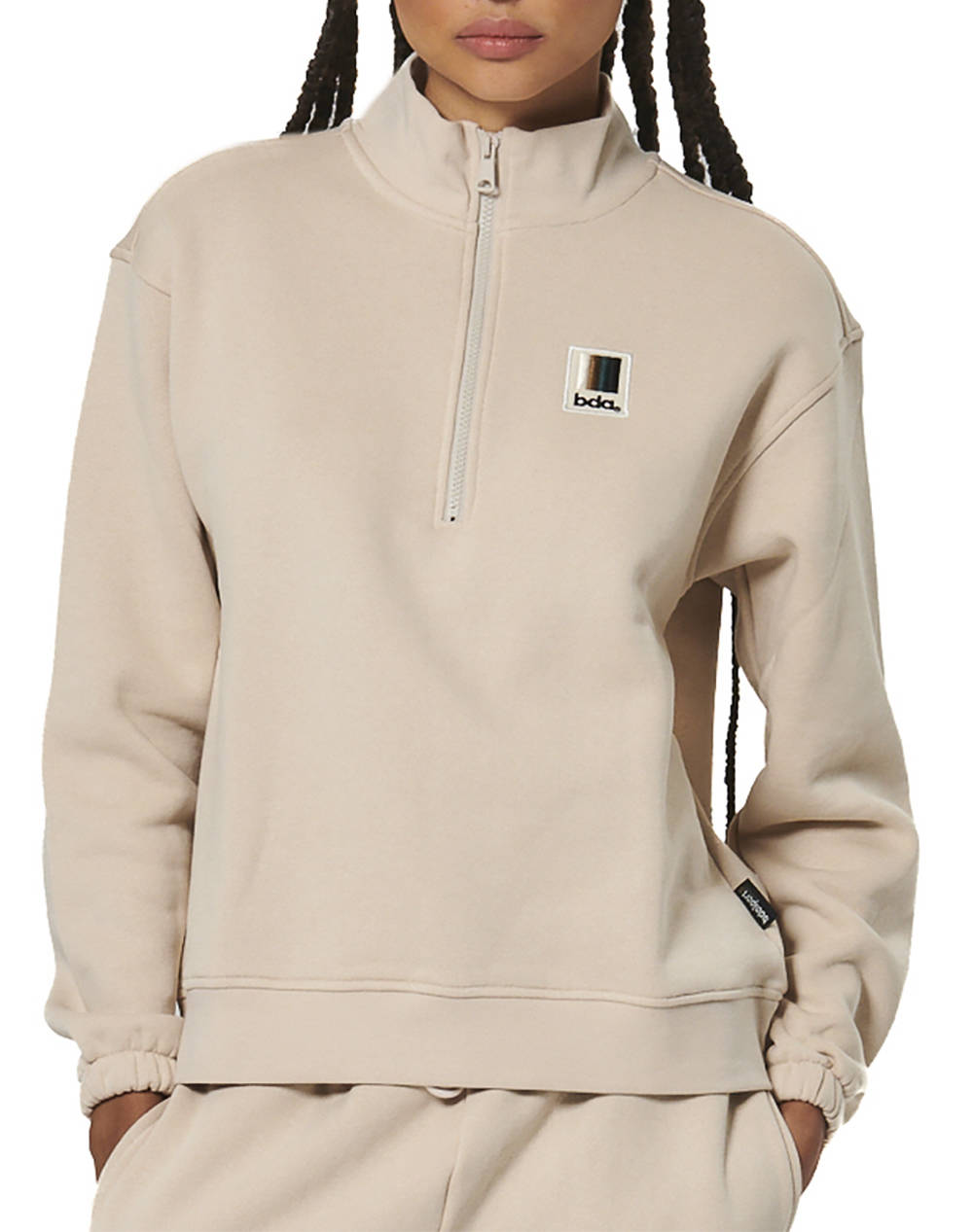 BODY ACTION WOMEN''S HALF-ZIP SWEATSHIRT