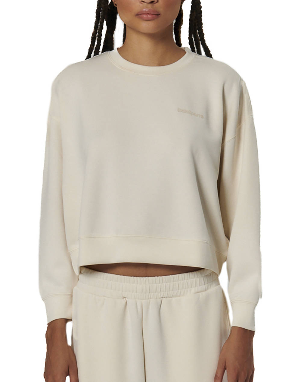 BODY ACTION WOMEN''S MODAL CROP SWEATSHIRT