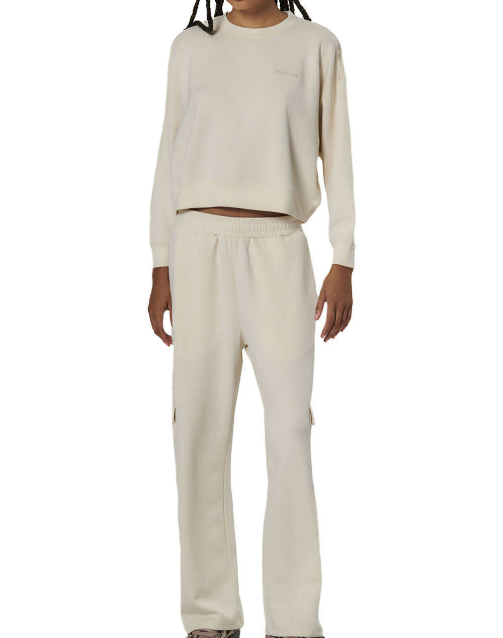BODY ACTION WOMENS MODAL CROP SWEATSHIRT