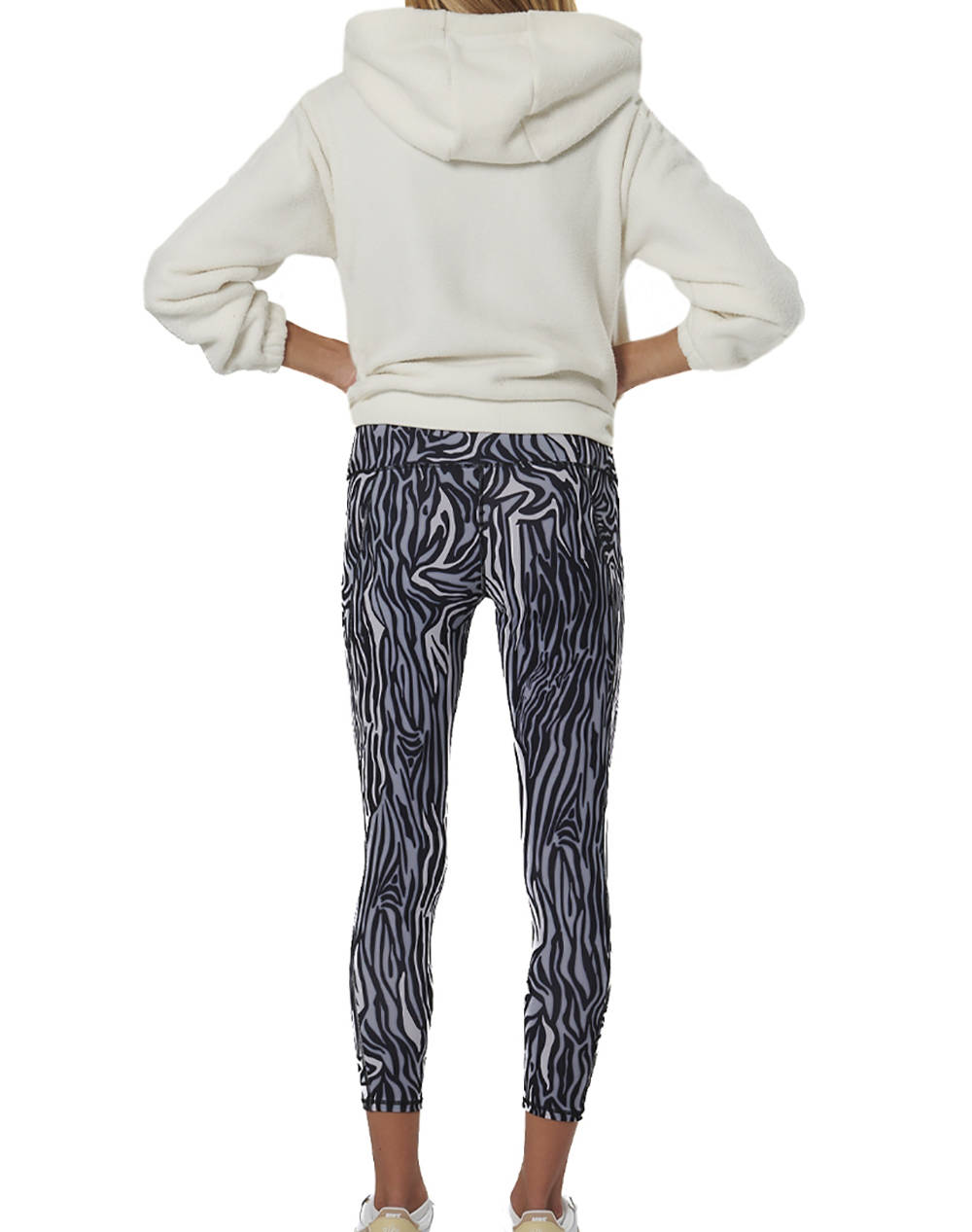 BODY ACTION WOMENS FULL-ZIP SHERPA FLEECE HOODIE