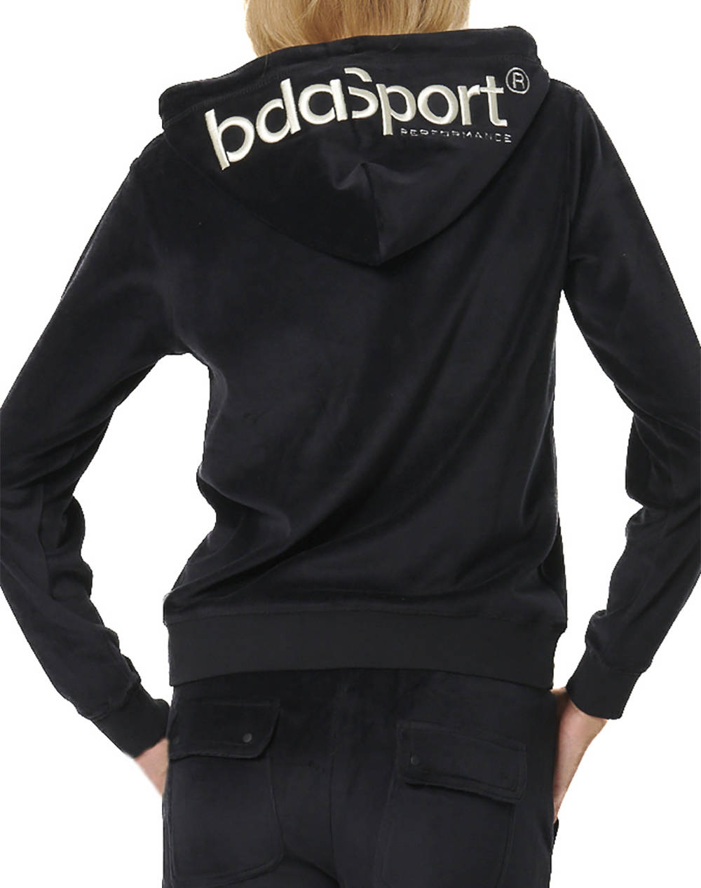 BODY ACTION WOMENS VELOUR HOODIE JACKET