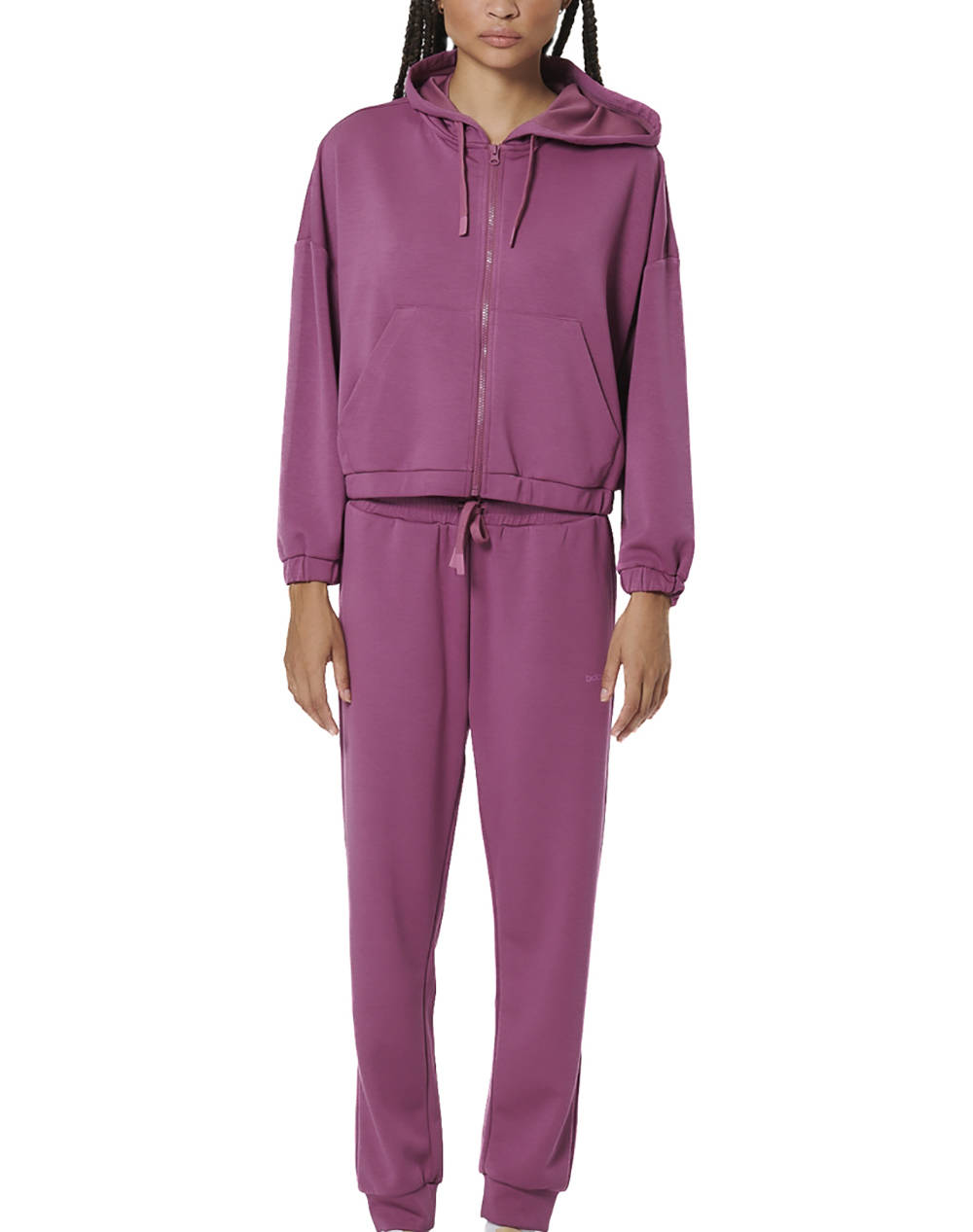 BODY ACTION WOMENS MODAL CROP JACKET