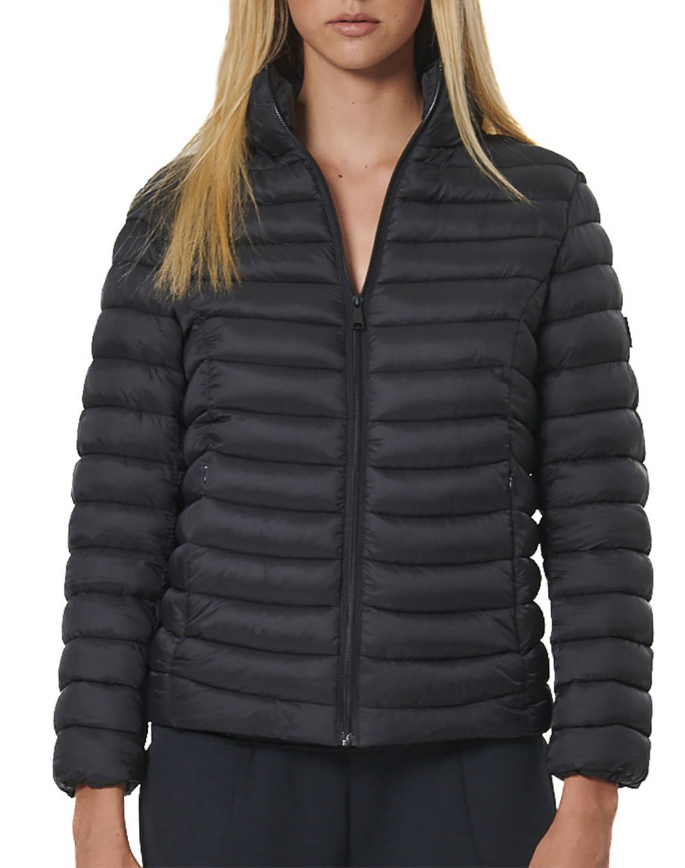 BODY ACTION WOMEN''S QUILTED JACKET WITH COLLAR