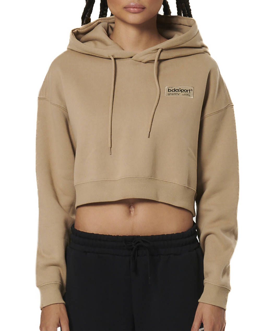 BODY ACTION WOMEN''S CROPPED HOODIE