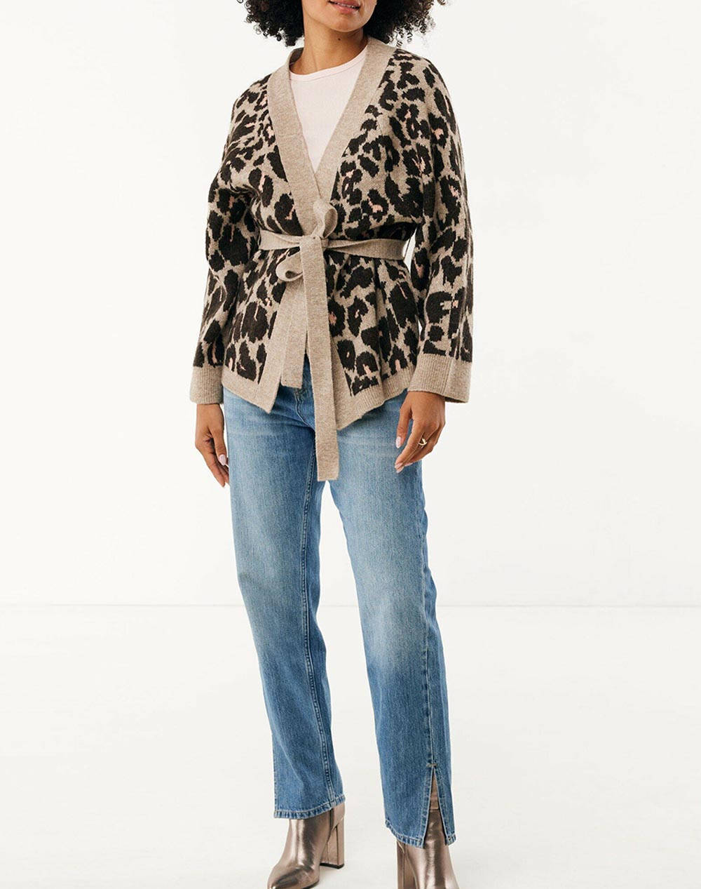 MEXX Leopard jacquard kimono