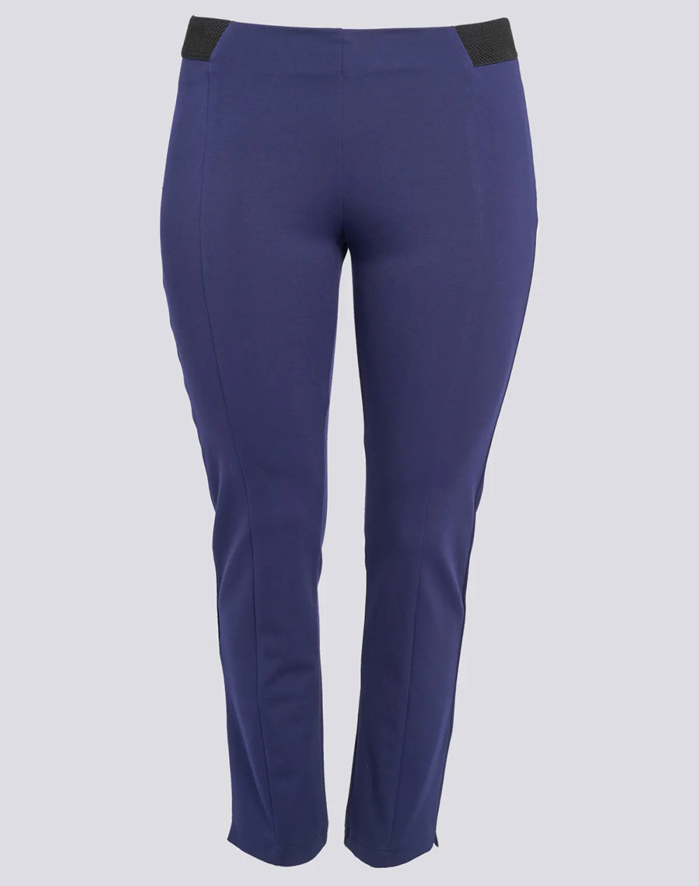 PARABITA Pantaloni elastici tip cigarette, cu cusatura
