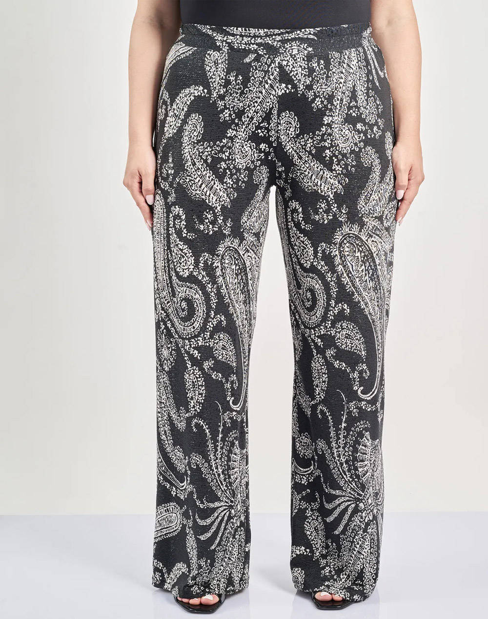 PARABITA Pantalon elastic, imprimat, cu model paisley