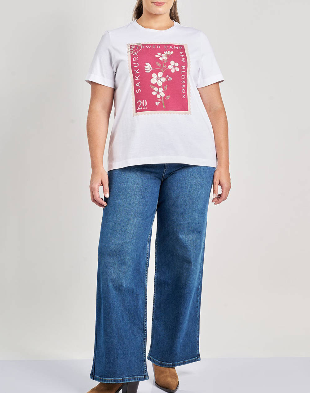 PARABITA T-shirt din bumbac cu imprimeu floral