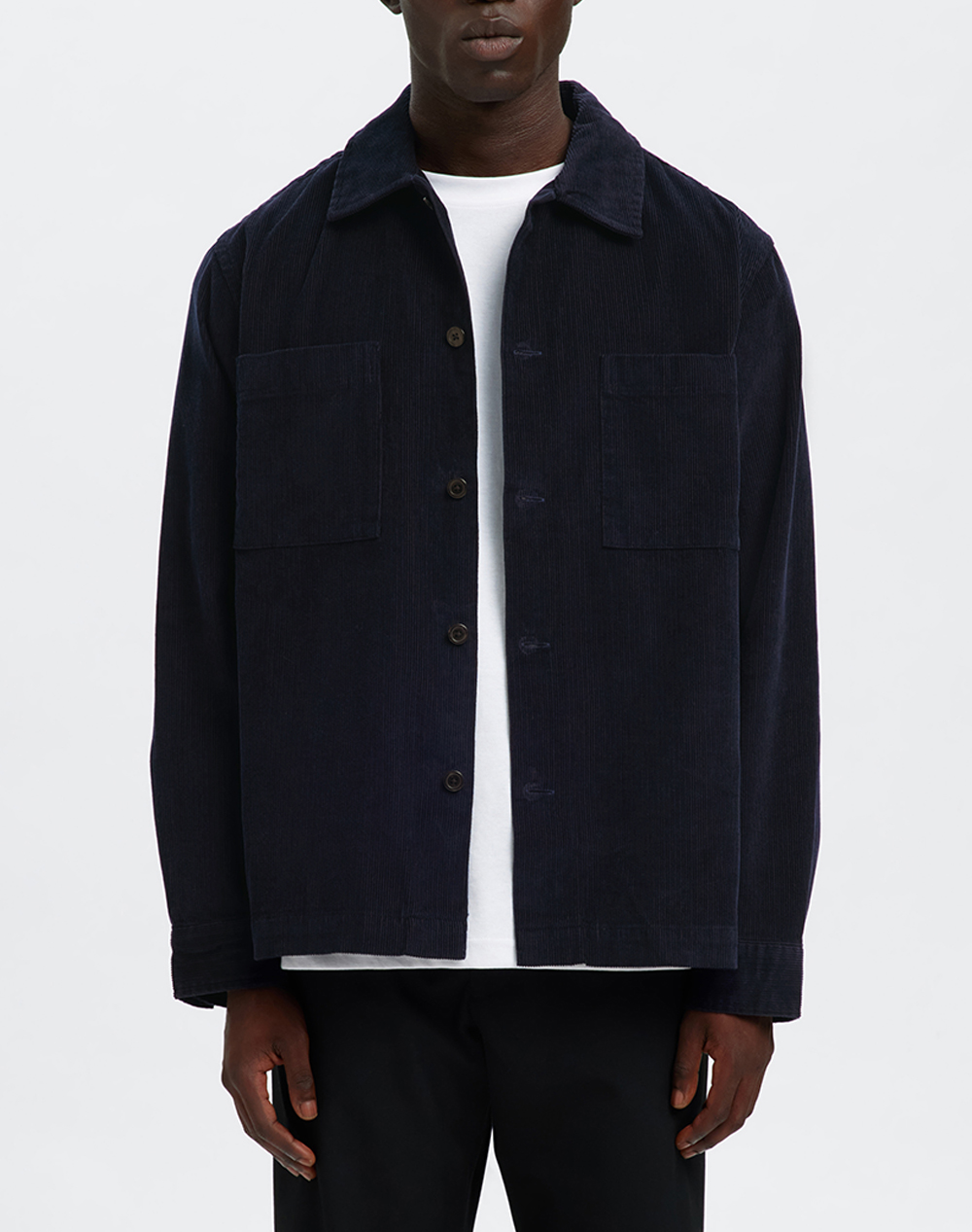 SELECTED SLHREGTATE CORD OVERSHIRT
