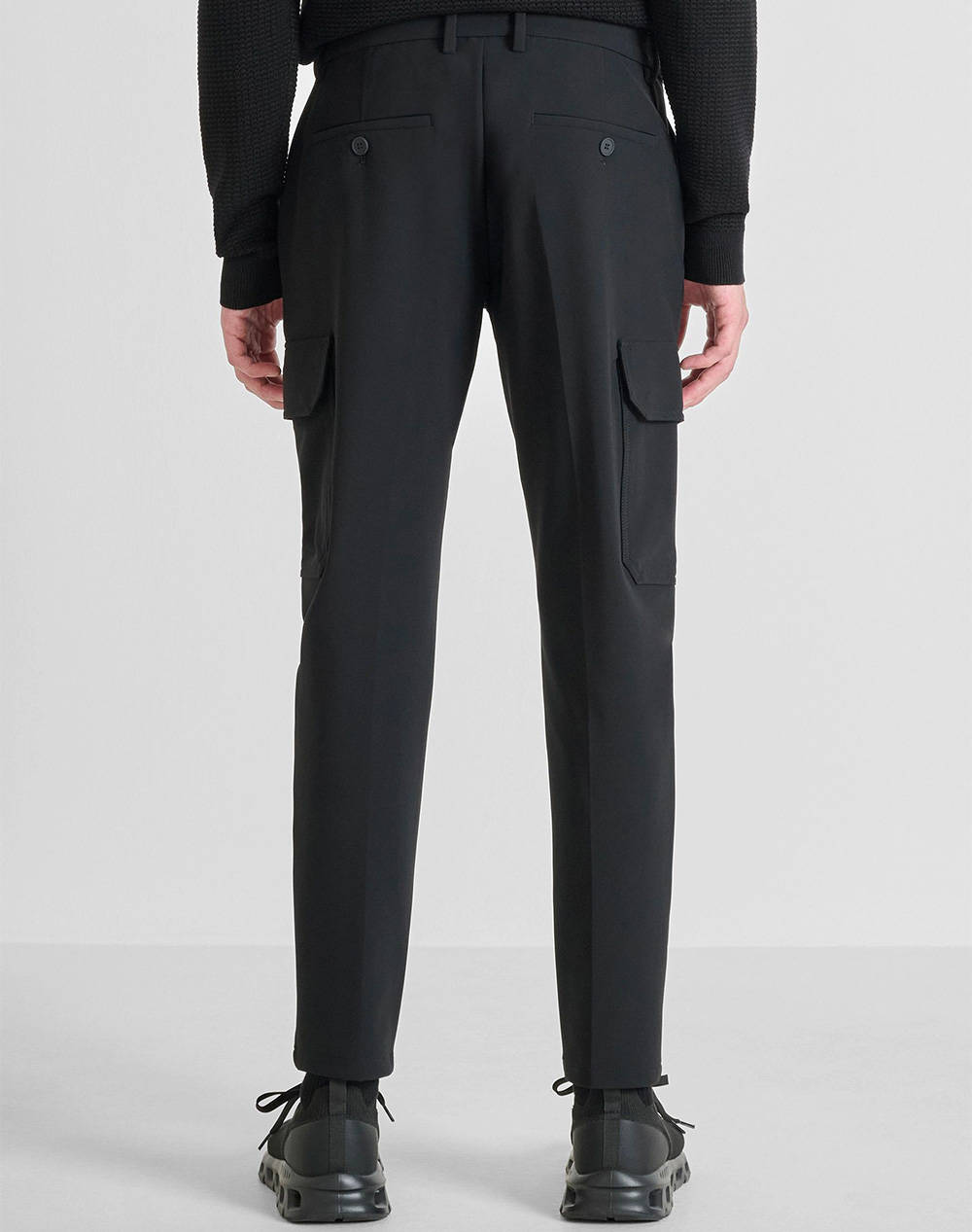 ANTONY MORATO MMTR00765FA600297 MIN OF 6 TROUSERS BJORN SKINNY FIT IN BI-STRETCH FABRIC TECHNO HANDFEEL WITH METAL BADGE PANTALONI DE BARBATI