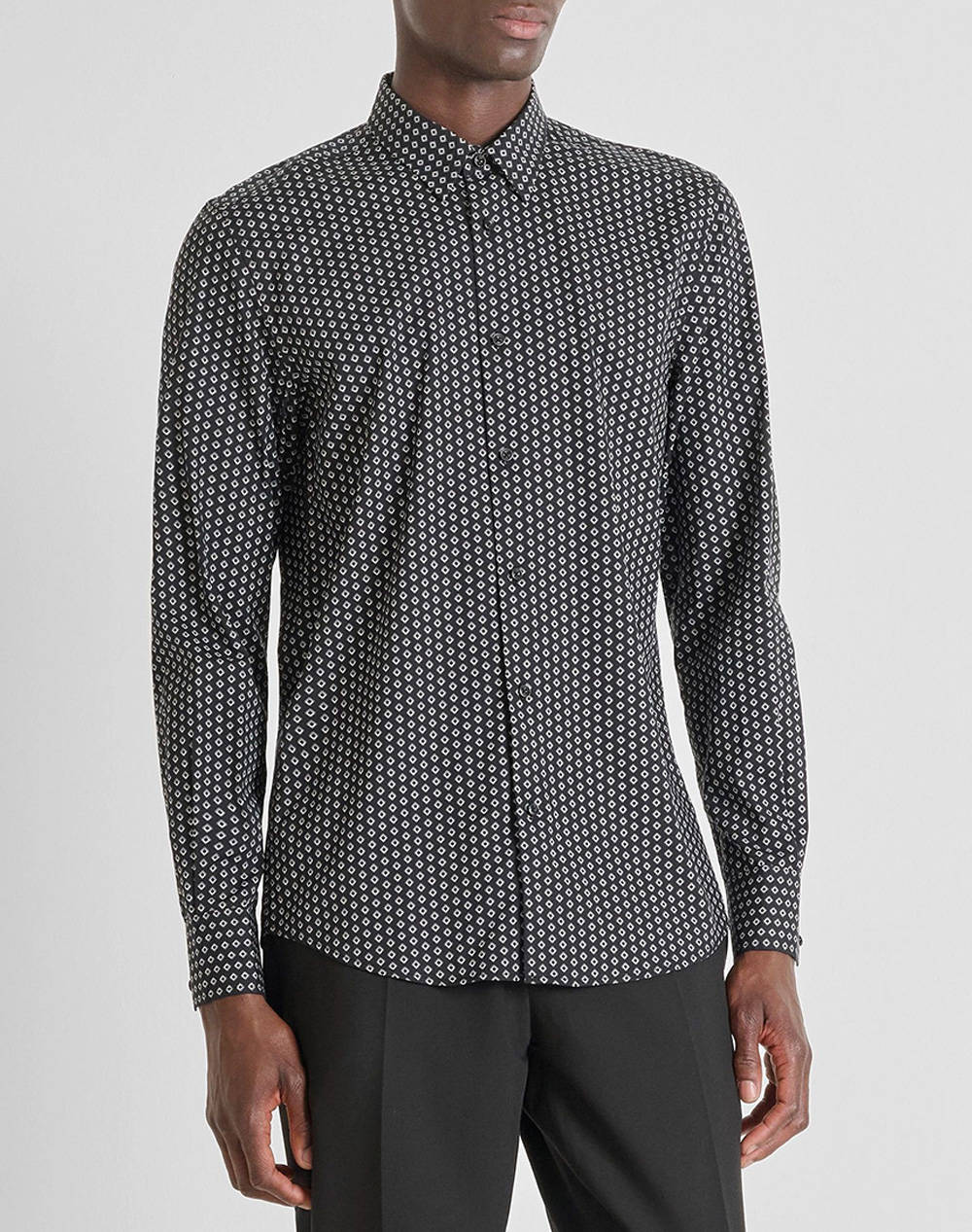 ANTONY MORATO MMSL00628FA430654 MIN OF 6 SHIRT NAPOLI SLIM FIT IN SOFT TOUCH PRINTED COTTON VISCOSE BLEND FABRIC BLUZA DE BARBATI