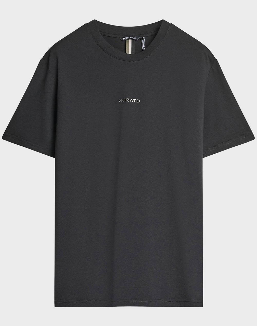 ANTONY MORATO MMKS02560FA100240 MIN OF 6 T-SHIRT RELAXED FIT IN JERSEY COTTON FABRIC WITH SPONGE EFFECT LOGO PRINT BLUZA DE BARBATI
