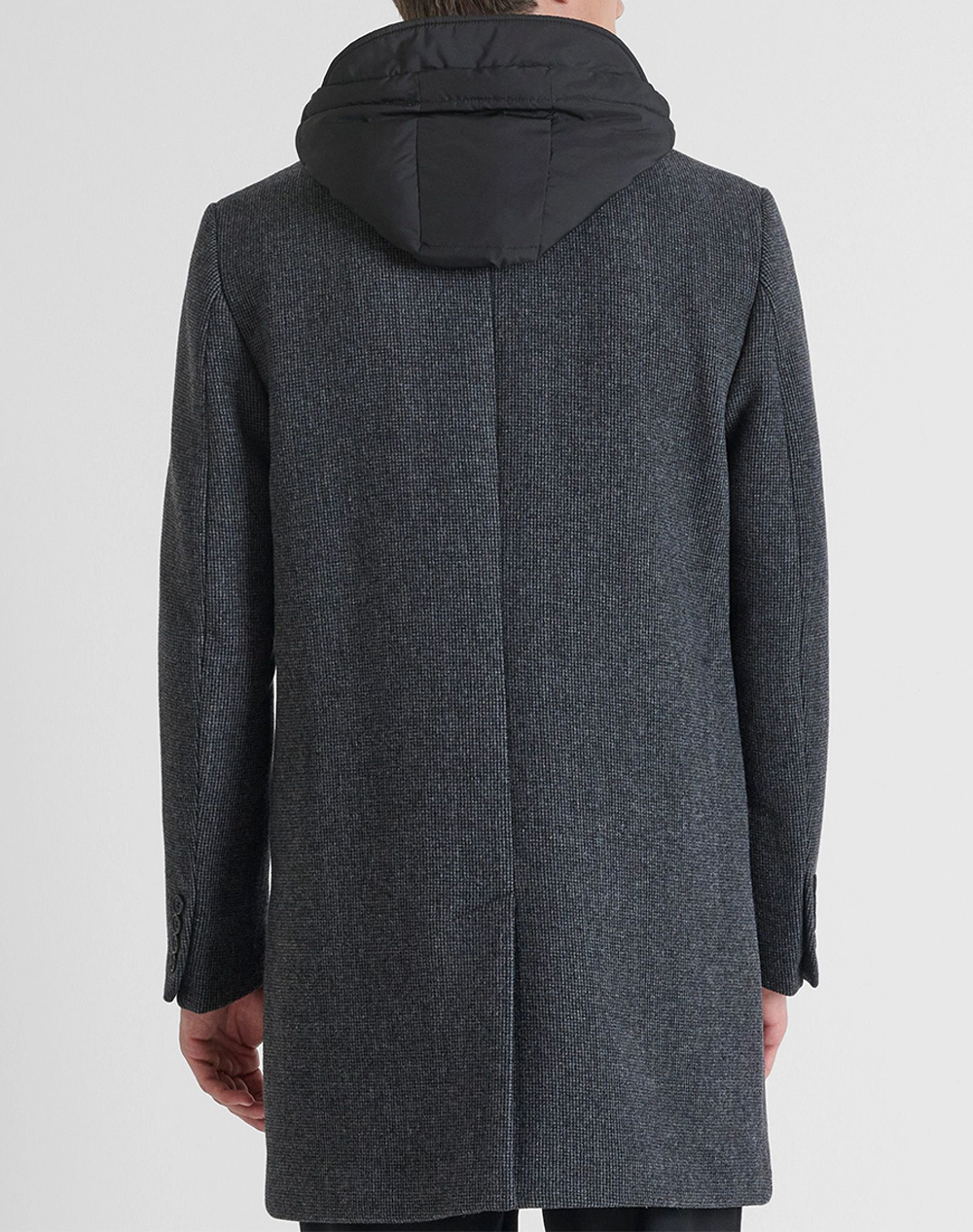 ANTONY MORATO MMCO00902FA550121 MIN OF 4 COAT REGULAR FIT IN WOOL VISCOSE BLEND FABRIC WITH DETACHABLE PART IN TECHNO FABRIC WITH ECOPADDING PALTON DE BARBATI