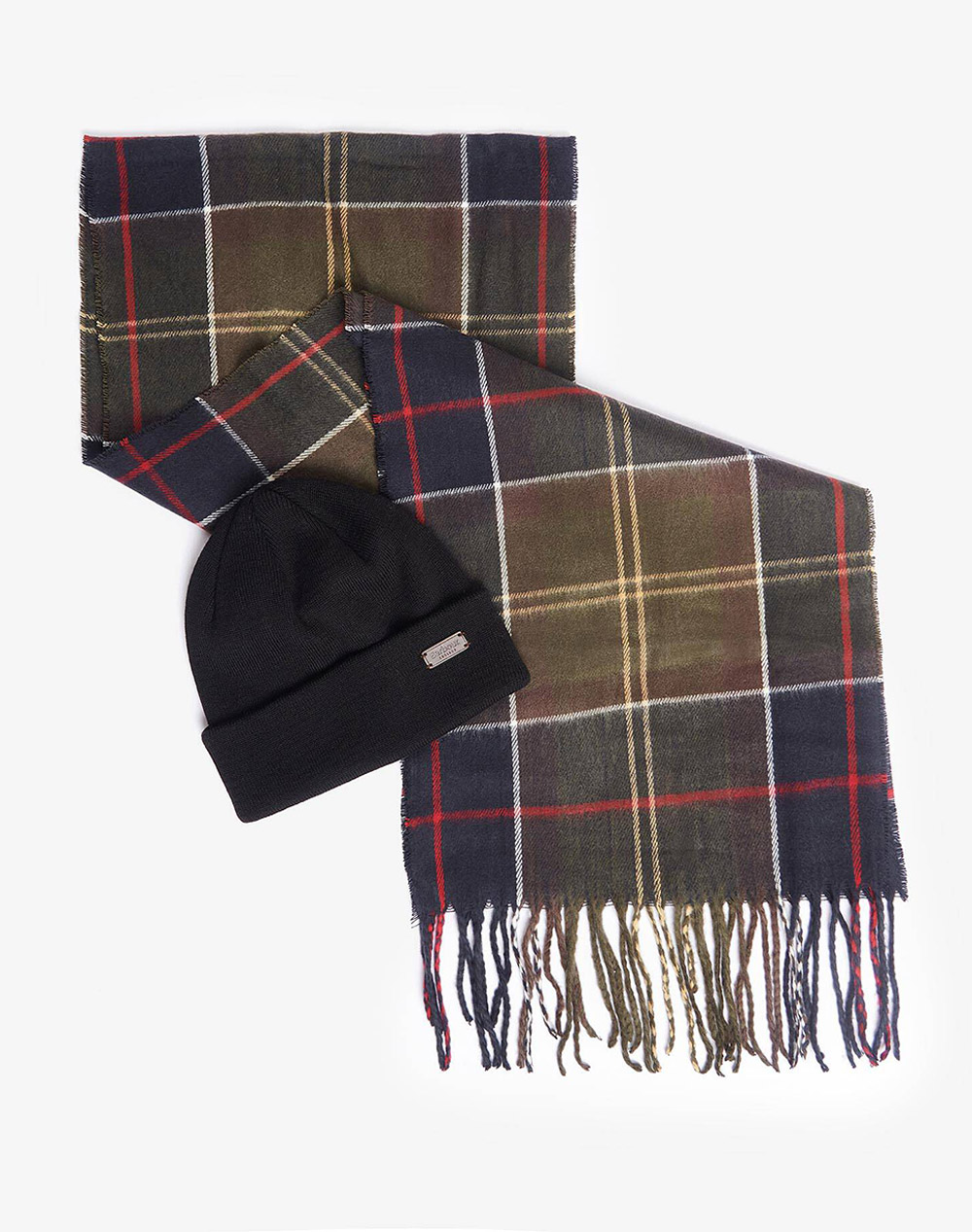 BARBOUR SWINTON BEANIE & GALINGALE SCARF GIFT SET