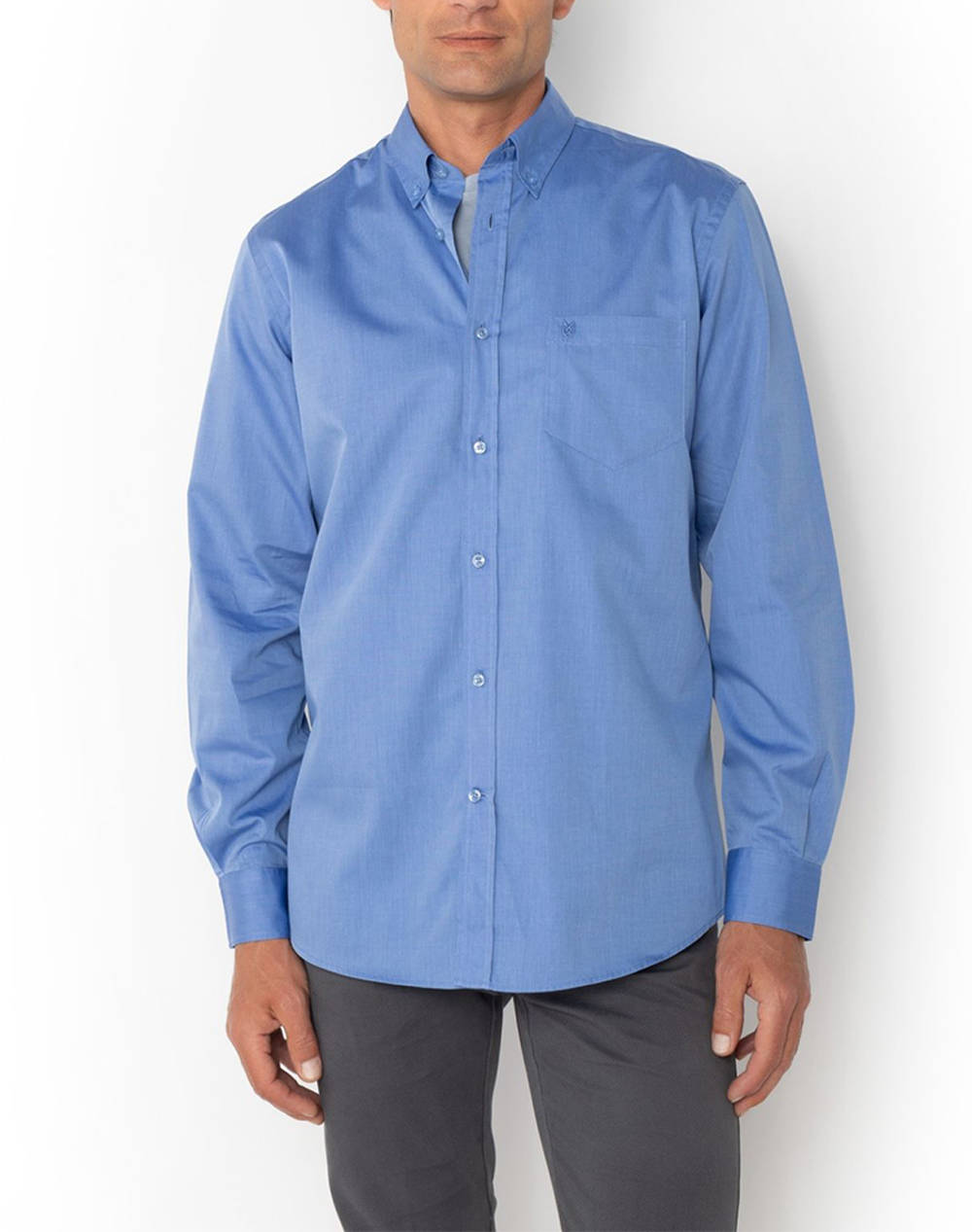 THE BOSTONIANS CAMASA FIL A FIL REGULAR FIT Plain FIL A FIL Button-down Regular Fit