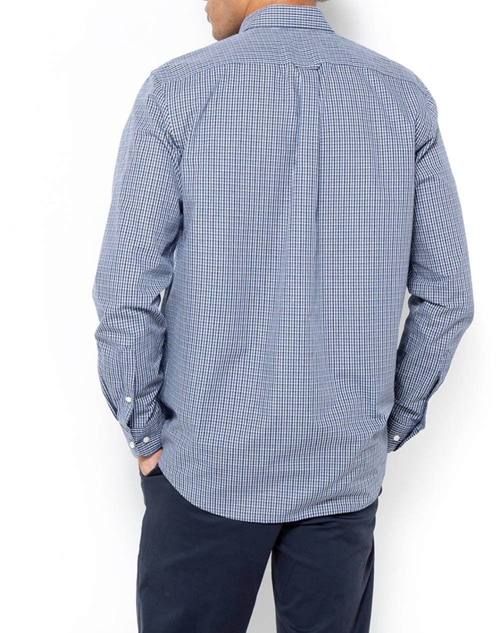 THE BOSTONIANS CAMASA CHESTER POPLIN REGULAR FIT MiniCheck POPLIN Button-down Regular Fit