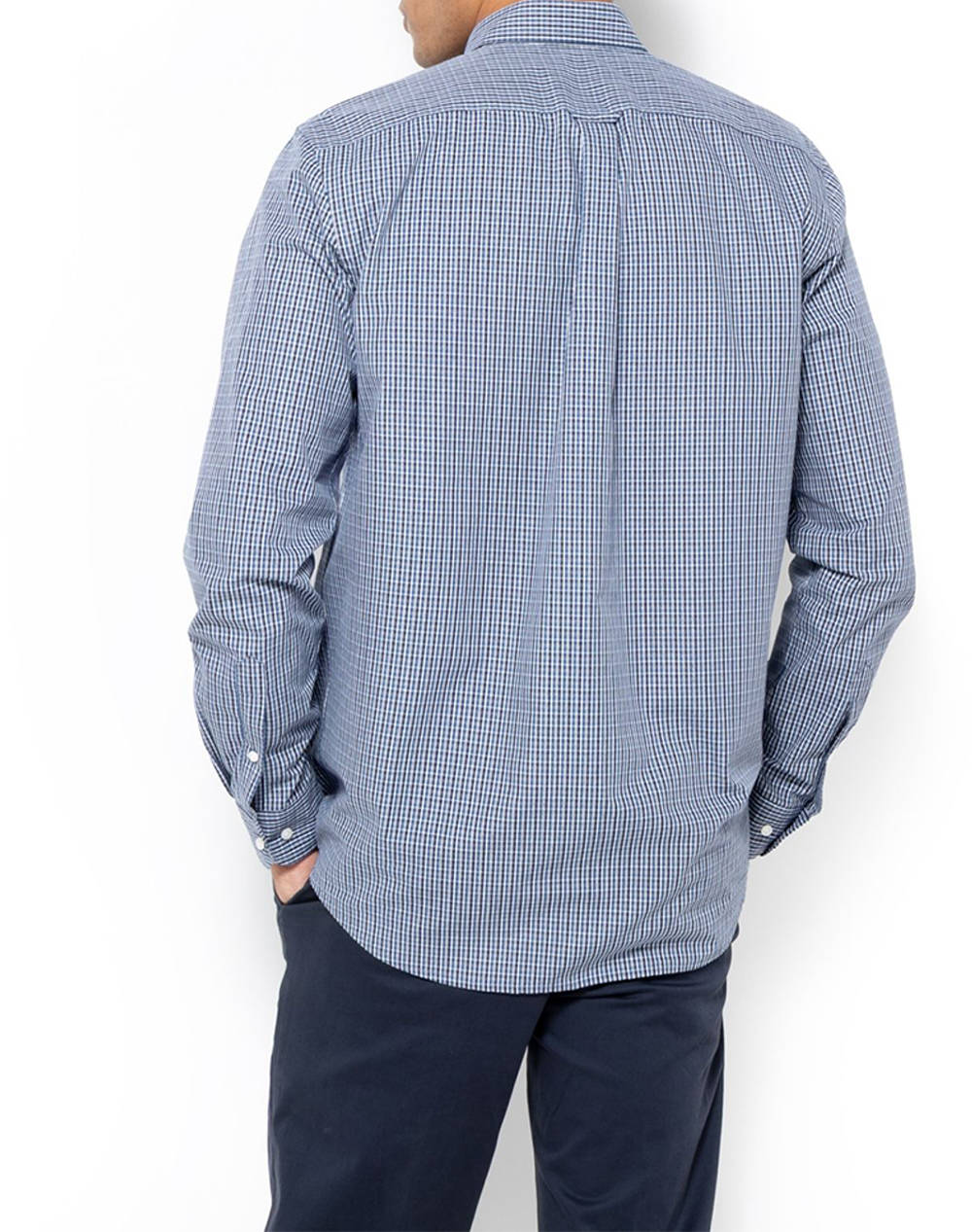 THE BOSTONIANS CAMASA CHESTER POPLIN REGULAR FIT MiniCheck POPLIN Button-down Regular Fit