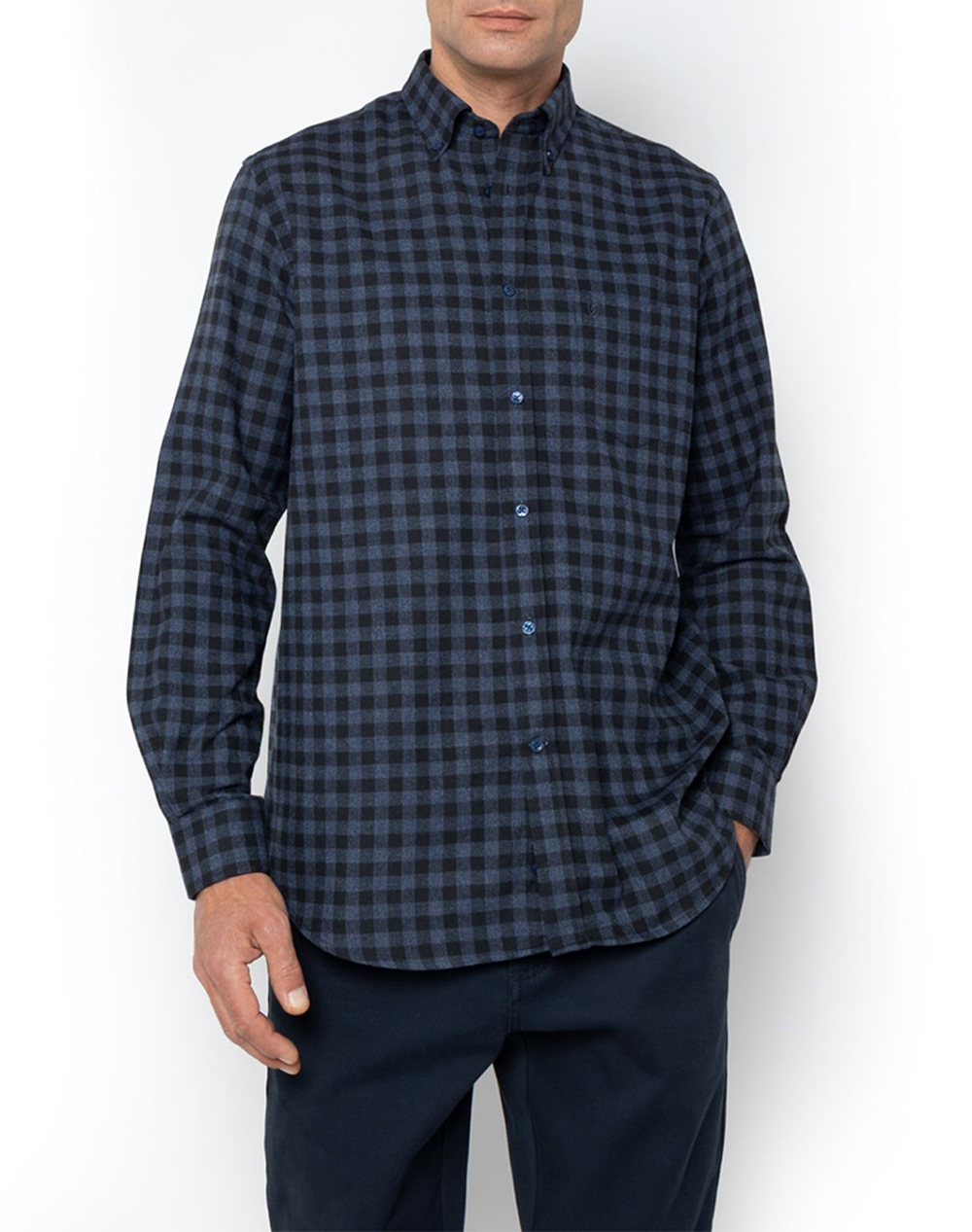 THE BOSTONIANS CAMASA MAVERICK FLANNEL REGULAR FIT MedCheck FLANNEL Button-down Regular FIT