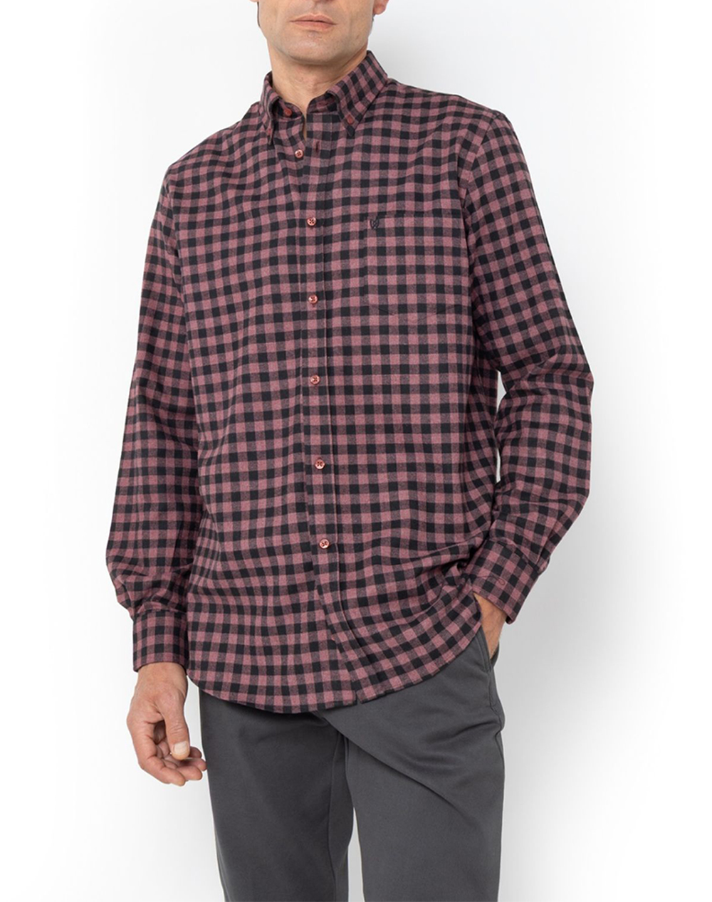 THE BOSTONIANS CAMASA MAVERICK FLANNEL REGULAR FIT MedCheck FLANNEL Button-down Regular FIT