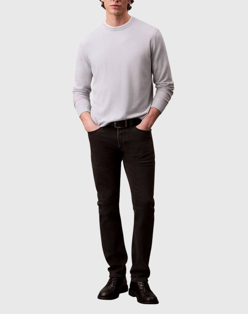 CALVIN KLEIN SLIM CK ESSENTIAL BLACK JEAN