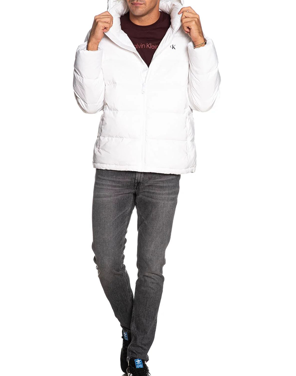 CALVIN KLEIN LS NYLN ZP OFF HD DW