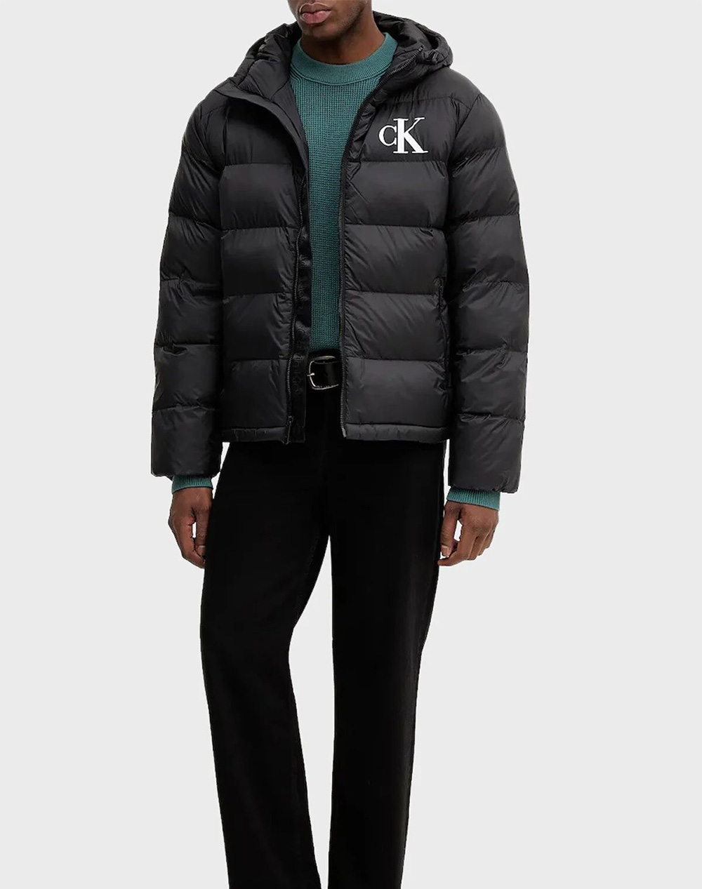 CALVIN KLEIN JEANS LS NYLON MONOGRAM PUFFER JKT