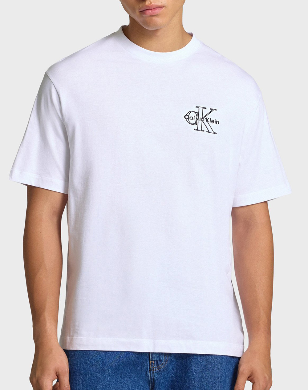 CALVIN KLEIN JEANS A- SS REL SEASONAL MONOLOGO TEE