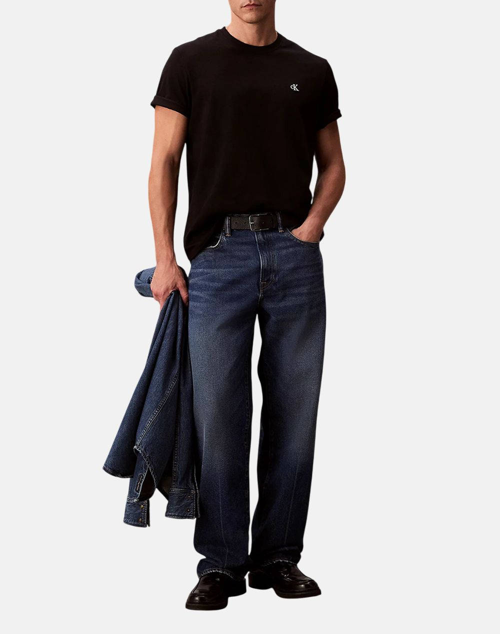 CALVIN KLEIN SS MONOGRAM 20S EASY TEE