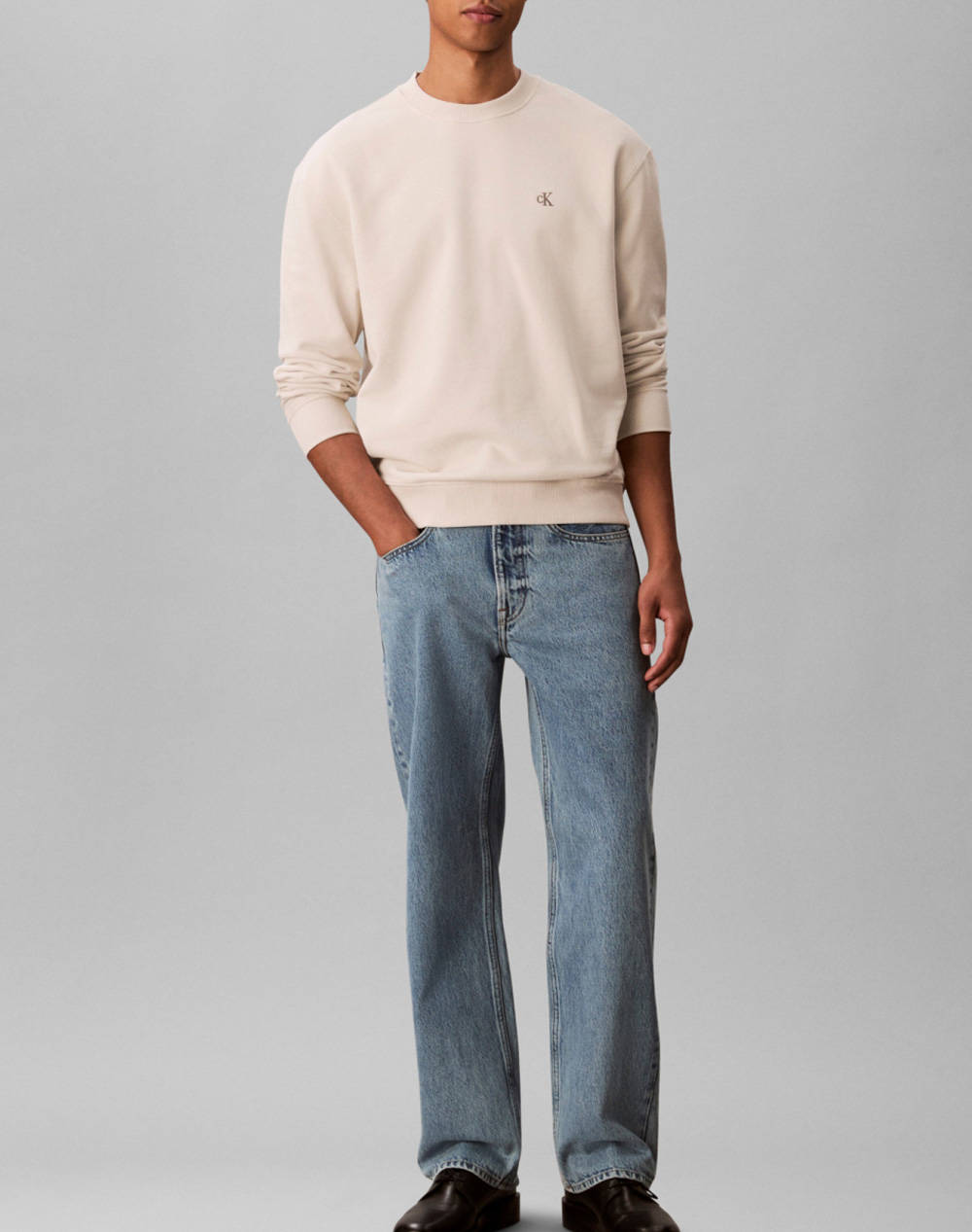 CALVIN KLEIN JEANS LS EU 350TERRY MONOGRAM CN SWTSH