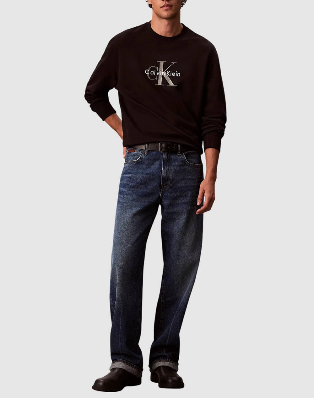 CALVIN KLEIN JEANS LS EU 350TERRY MONOLOGO CN SWTSH