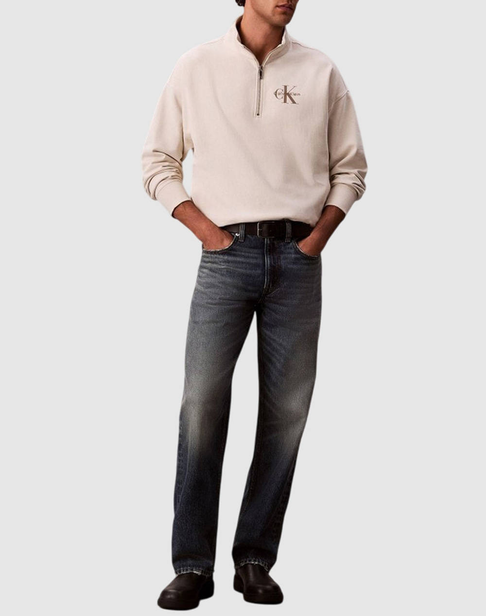 CALVIN KLEIN LS PREMIUM TERRY MICRO MONOLOGO