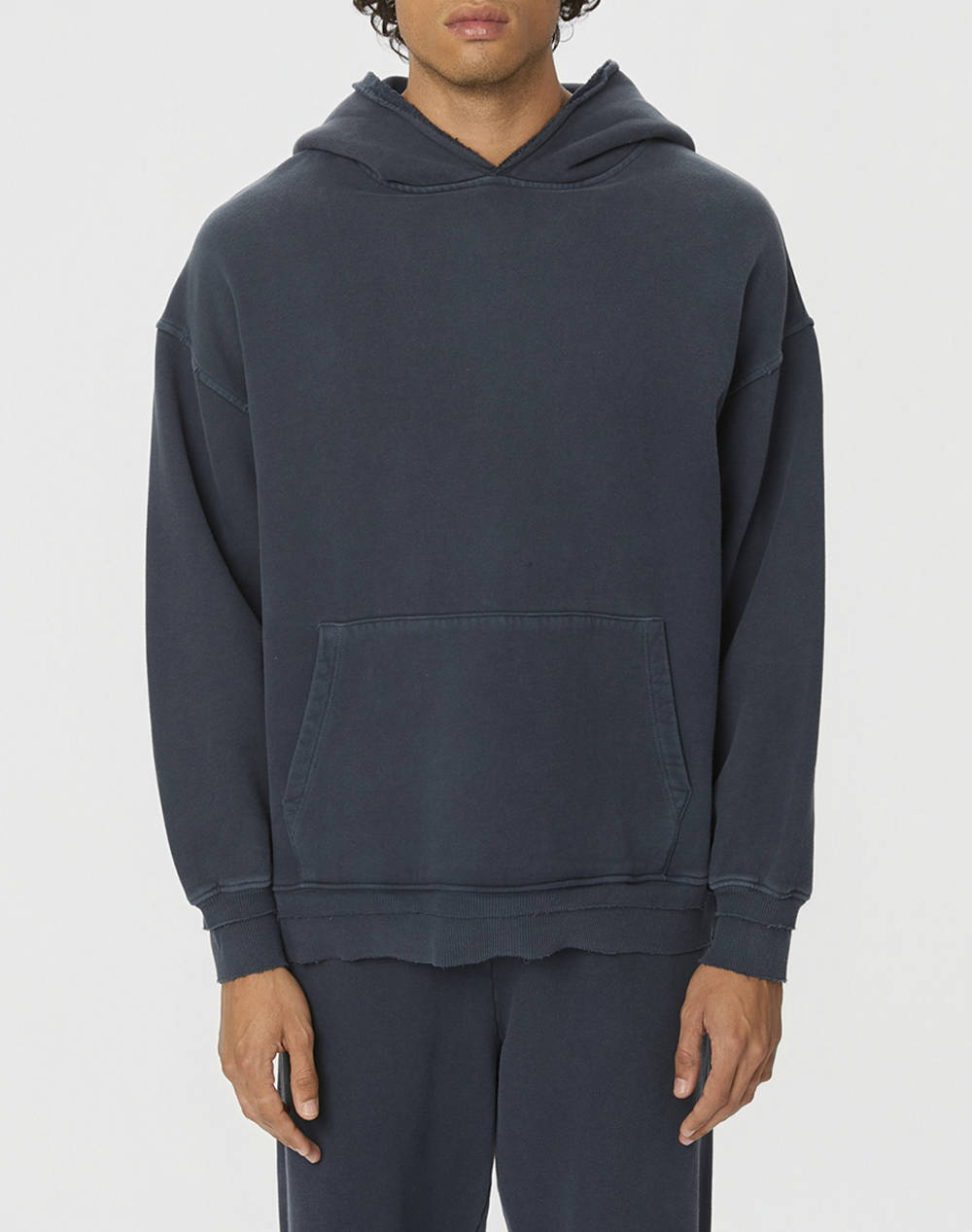 DIRTY LAUNDRY RELAXED HOODIE WITH RIB DETAILS