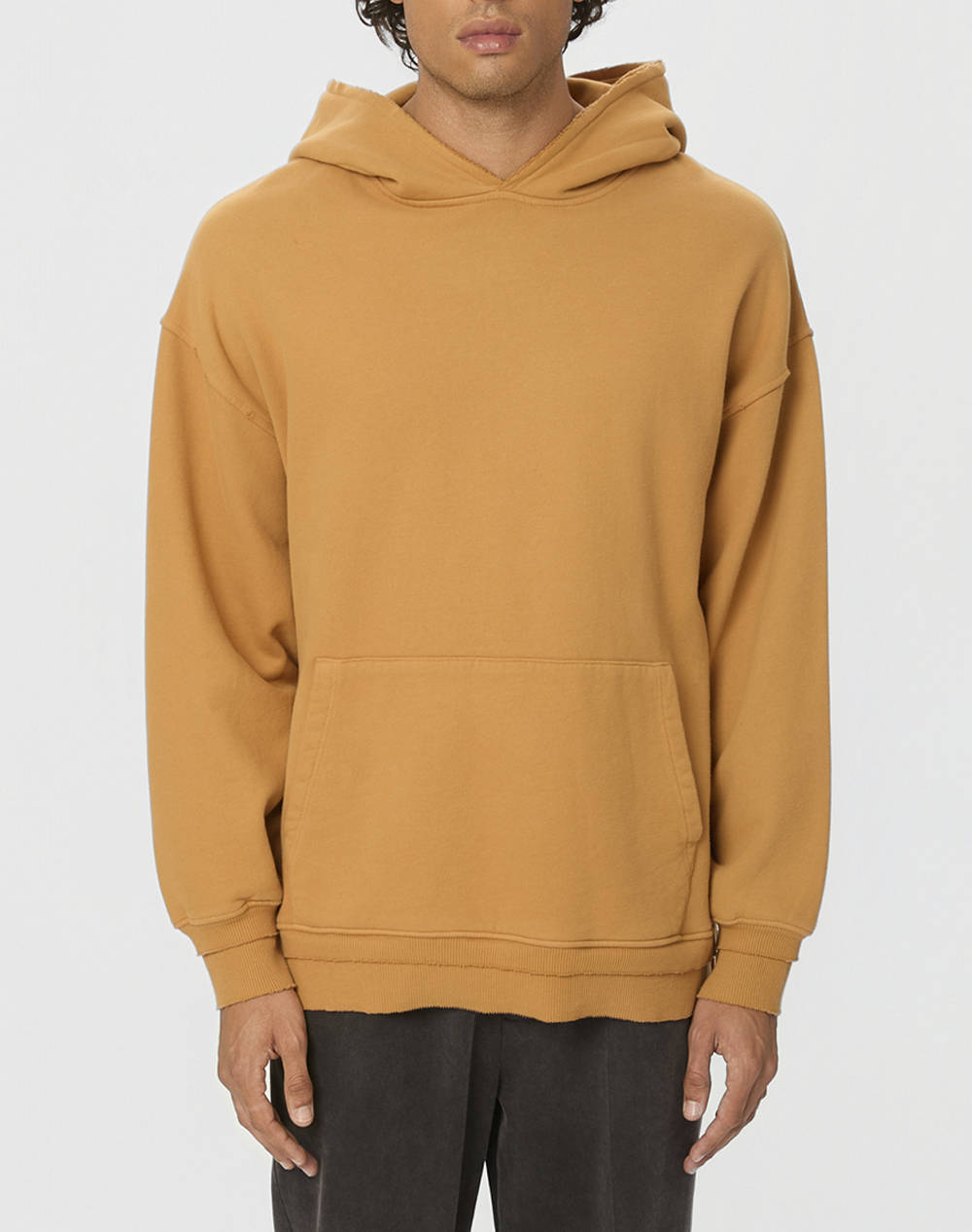 DIRTY LAUNDRY RELAXED HOODIE WITH RIB DETAILS