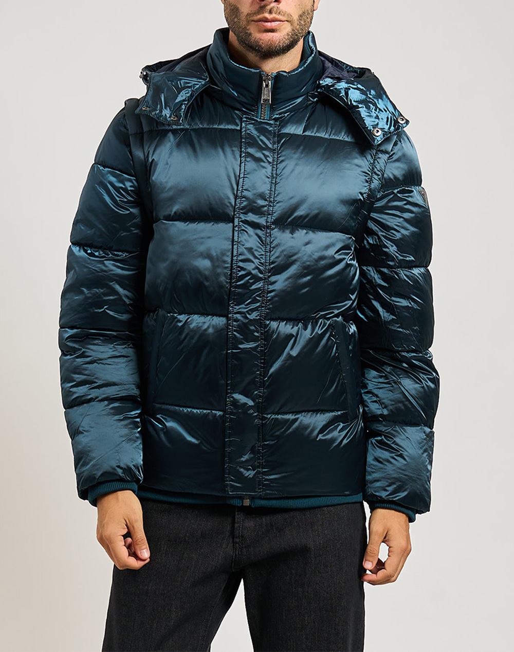 GUESS METALLIZED PUFFA JACKET GEACA DE BARBATI